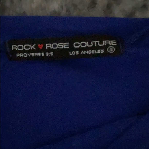 Blue cropped t-shirt - Picture 3 of 3